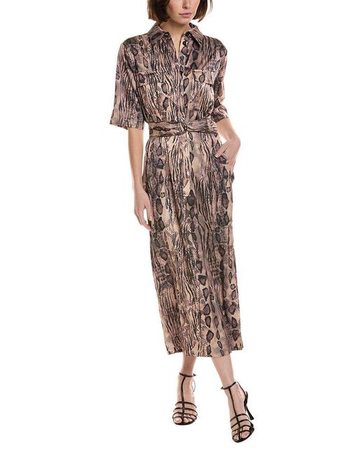 Reiss Brown Oe Farah Dress