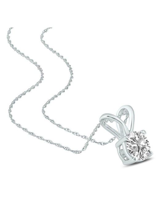 Lab Grown Diamonds White 14K 1.25 Ct. Tw. Lab Grown Diamond Necklace