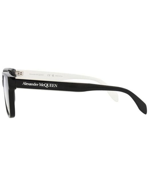 McQueen Black Am0358O 52Mm Optical Frames for men