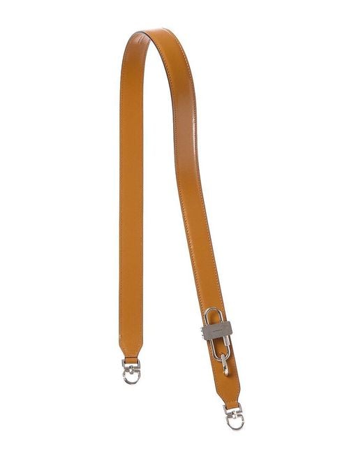Givenchy Brown Lock Leather Shoulder Strap