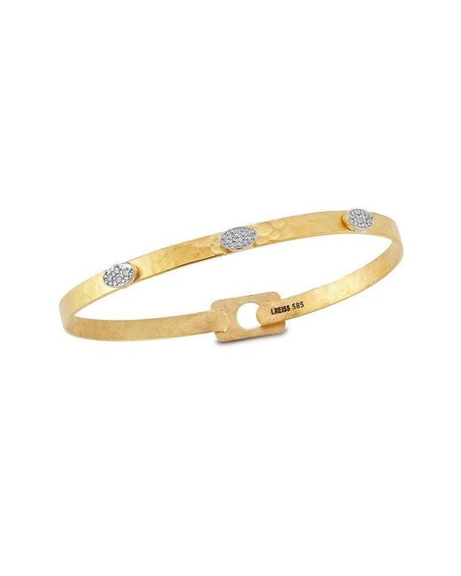 Reiss Metallic 14K 0.12 Ct. Tw. Diamond Bracelet