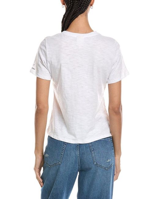 Cinq À Sept White Heatset Bonjour Yall Shrunken T-Shirt