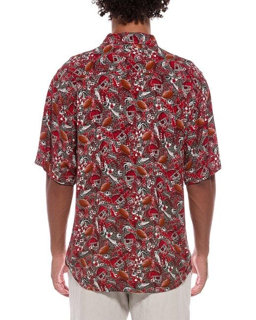 Tommy Bahama Red Veracruz Cay Turf Toss-Up Shirt for men