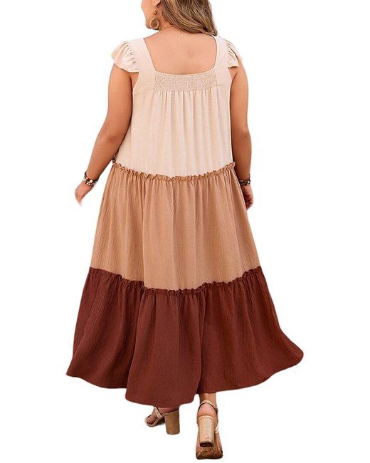 ROMANISSA Brown Dress