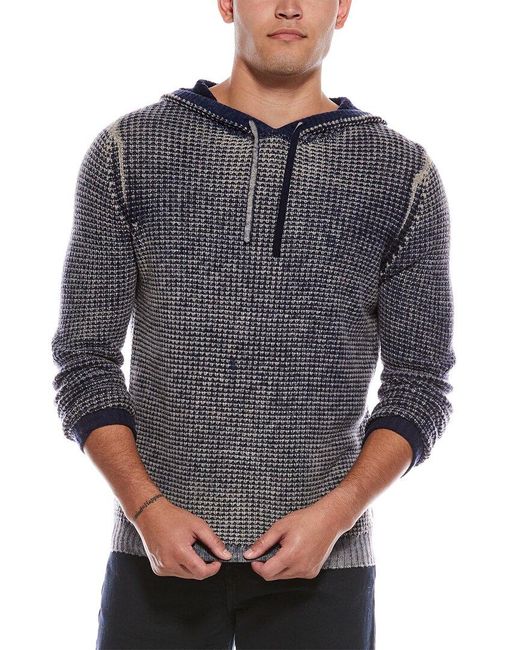 Autumn Cashmere Gray Inked Wool & Cashmere-Blend Hoodie for men