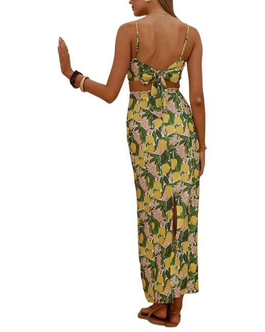 AMINA GLAM Green 2Pc Top & Skirt Set