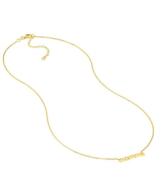 HAWLEY ST Metallic 14K 0.03 Ct. Tw. Diamond Pendant & Chain Necklace