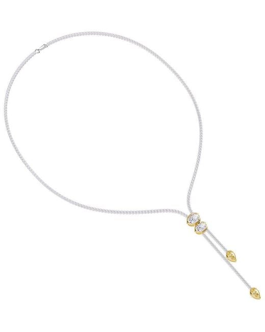 Lab Grown Diamonds White 14K 8.Ct. Tw. Lab-Grown Diamond Drop Necklace