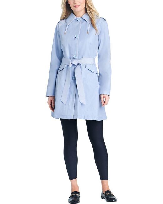 Kate Spade Blue Trench Coat