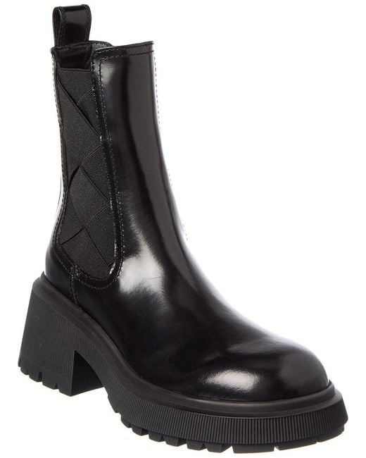 Jimmy Choo Black Louri Leather Combat Boot