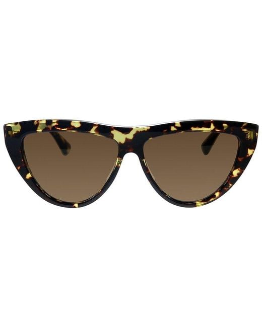 Bottega Veneta Brown Bv1018S 57Mm Polarized Sunglasses