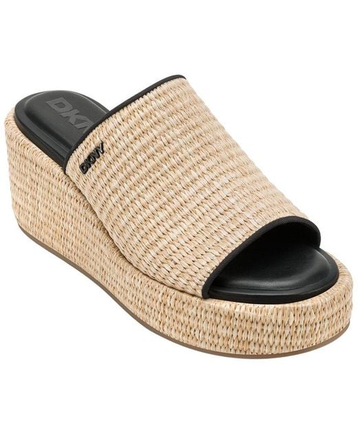 DKNY Natural Conrad Wedge Slide