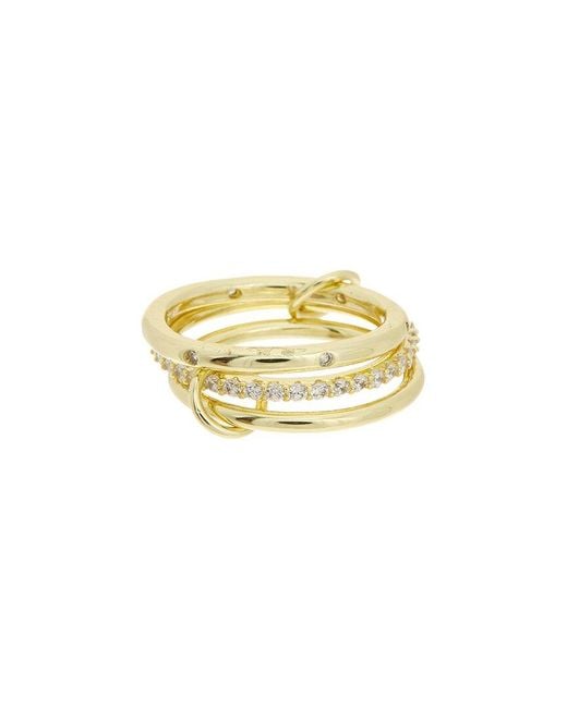 Juvell Metallic 18K Plated Cz Ring