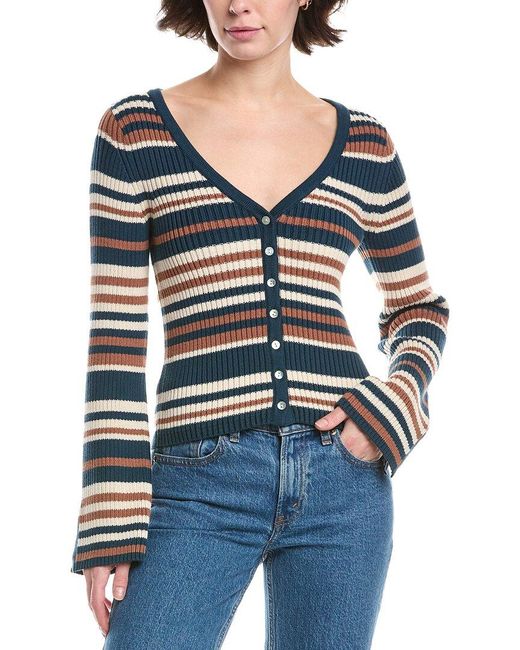 Nation Ltd Blue Posey Sweater