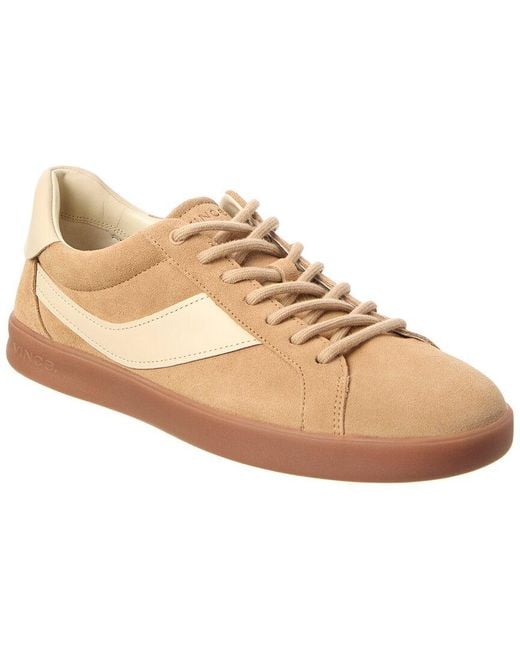 Vince Natural Olli Suede & Leather Sneaker for men
