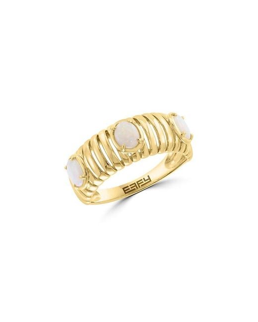 Effy Fine Jewelry Metallic 14K 0.60 Ct. Tw. Opal Ring