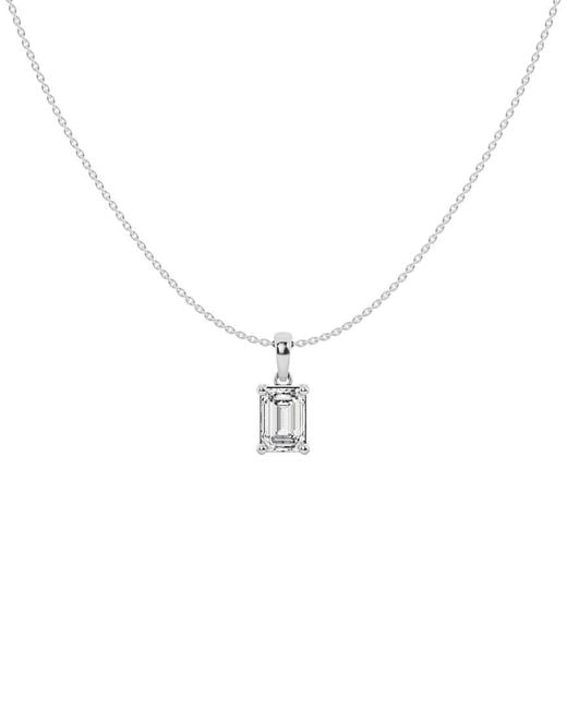 Lab Grown Diamonds Metallic 14K 1.50 Ct. Tw. Lab-Grown Diamond Solitaire Pendant Necklace
