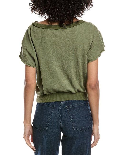 Project Social T Green Zaya Textured Crewneck T-Shirt