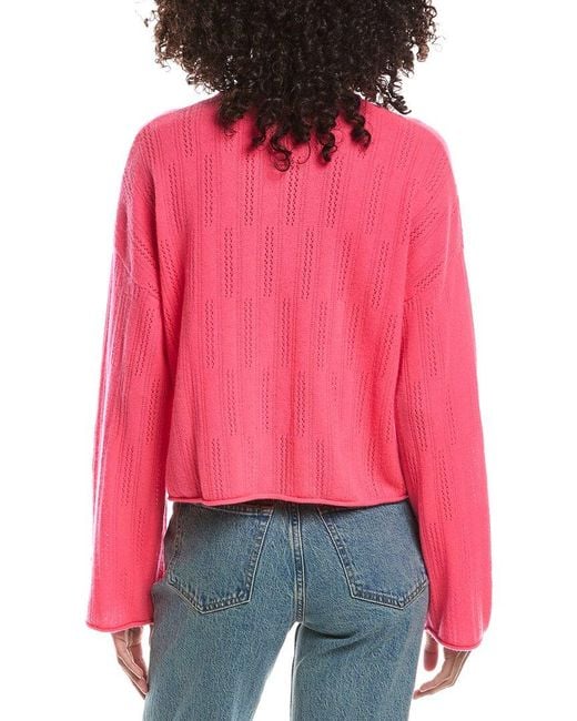 Brodie Cashmere Red Lanny Ladder Top