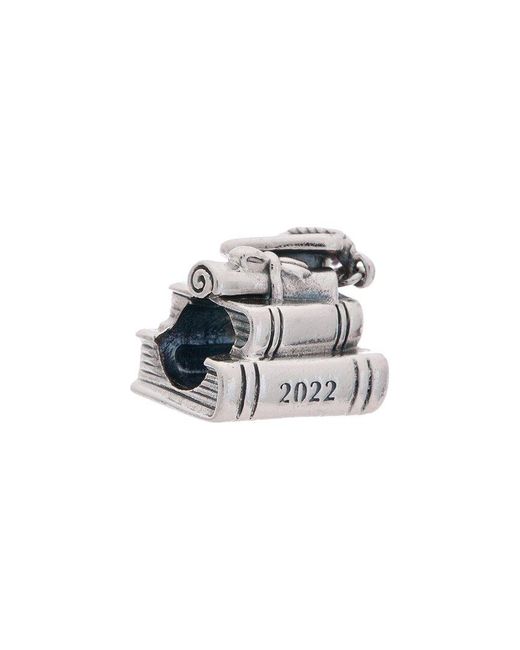 Pandora White Moments Silver Graduation Charm