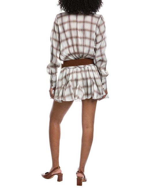 Beulah London White Belted Shirt