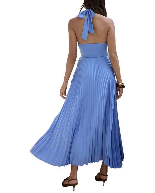 DELI S Blue Solid Maxi Dress
