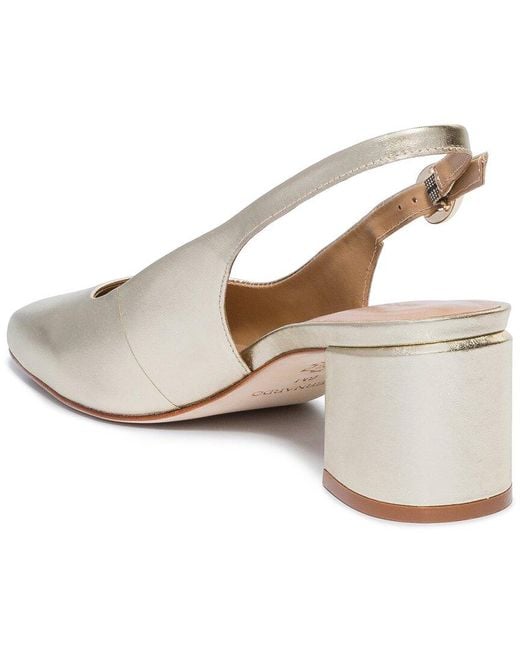 Bernardo White Alexia Leather Pump