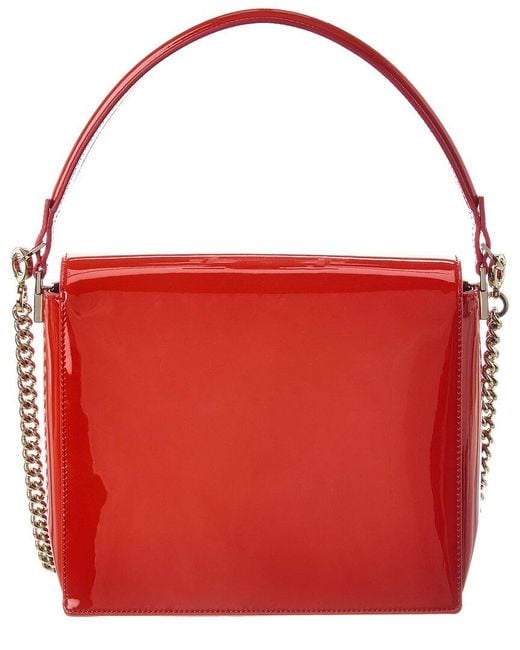 Roger Vivier Red Logo Leather Shoulder Bag