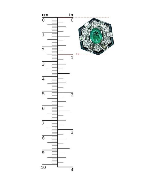 Arthur Marder Fine Jewelry Green 14k & Silver 7.45 Ct. Tw. Diamond, Emerald, & Enamel Earrings