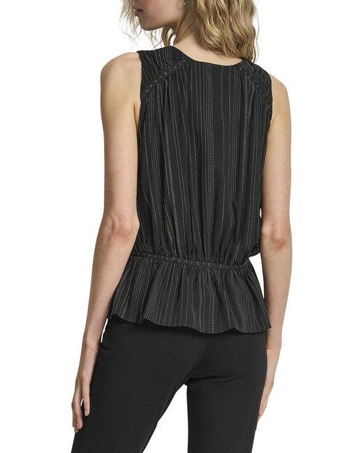 DKNY Black Studded Top