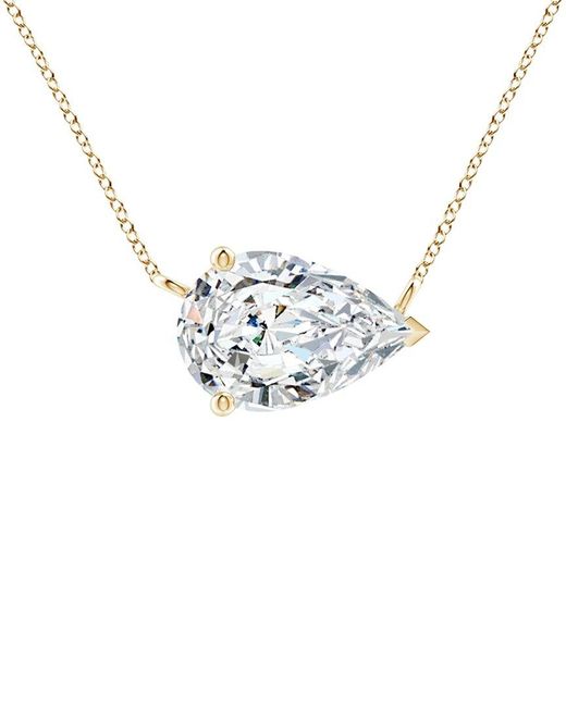 Lab Grown Diamonds Metallic 14K 4.00 Ct. Tw. Lab-Grown Diamond Necklace