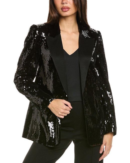 Kobi Halperin Black Shawn Sequin Blazer