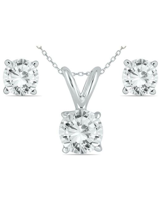 True Diamond Metallic Jewelry 14k 0.96 Ct. Tw. Diamond Set