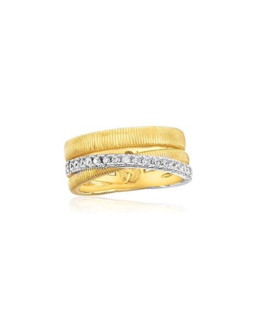 Suzy Levian CZ Jewelry Yellow Suzy Levian Golden Helix Cz Ring