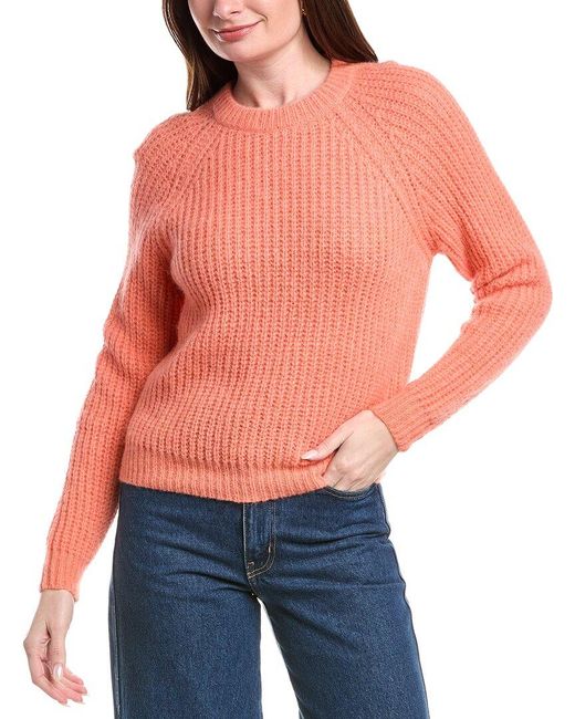 Peserico Orange Alpaca & Wool-Blend Sweater