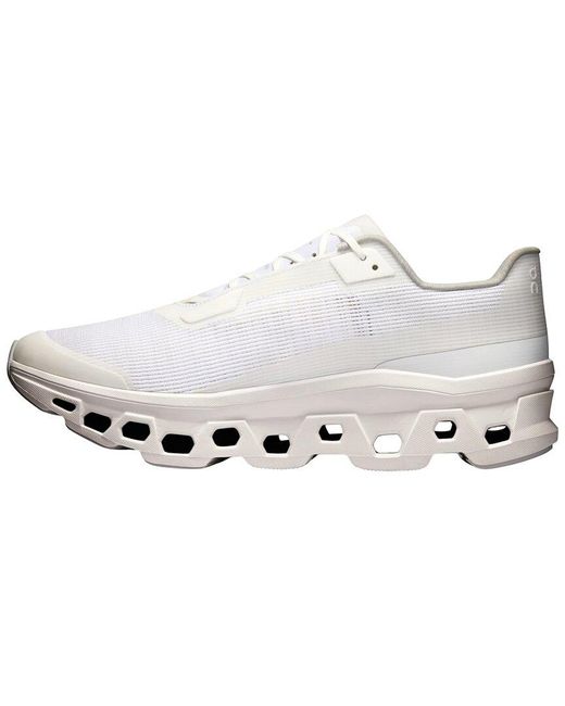 On Shoes White Cloudmonster Void Sports Shoe for men