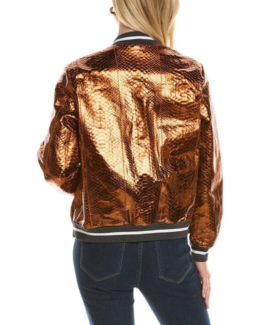 Brunello Cucinelli Brown Leather Jacket