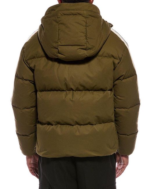 Palm Angels Green Down Puffer Jacket for men