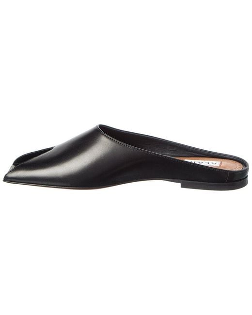 Alaïa Black Alaïa Spike Leather Mule