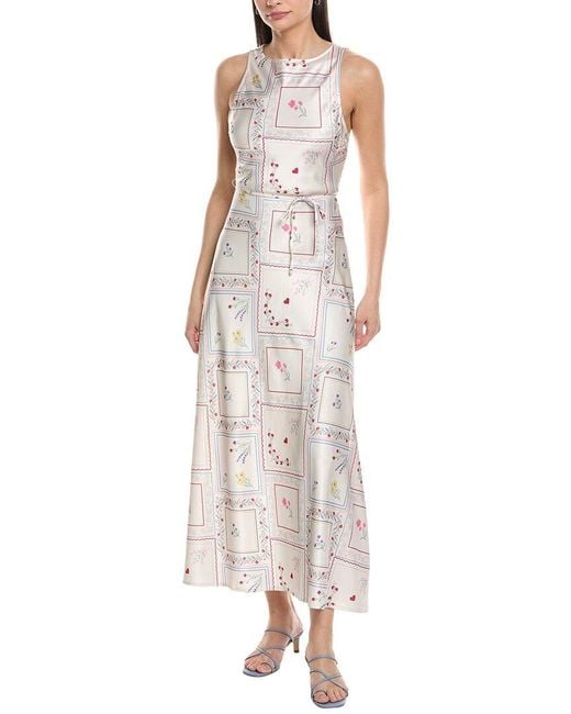 WeWoreWhat White Boatneck Slip Dress