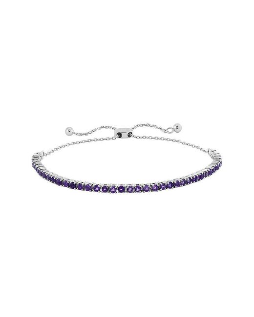 Effy Fine Jewelry White 1.15 Ct. Tw. Amethyst Bracelet