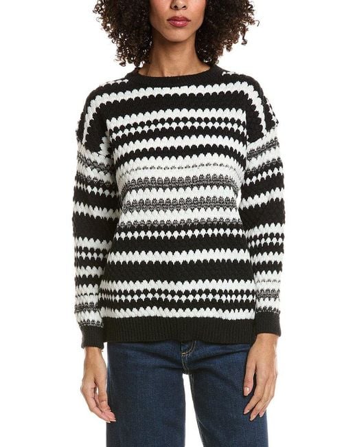 Madison Miles Black Crewneck Sweater