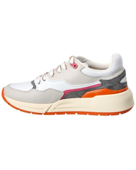 Ferragamo White Cosma Low Top Leather Sneaker