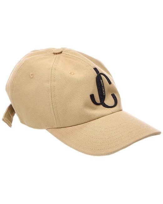 Jimmy Choo Natural Logo Baseball Cap