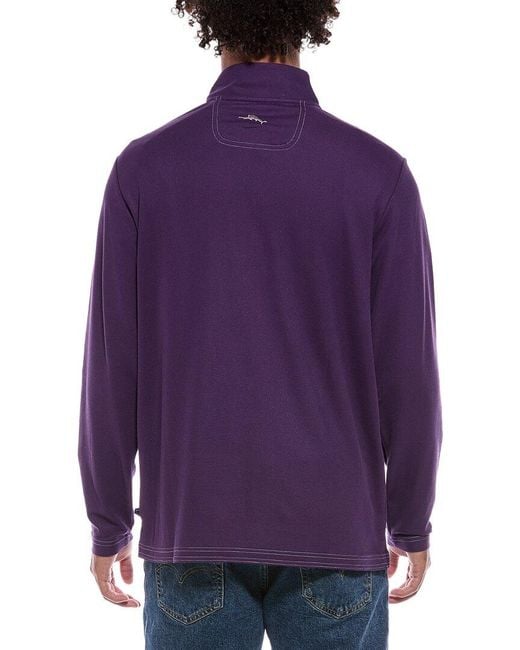 Tommy Bahama Purple Sport Emfielder 2.0 1/2-Zip Pullover for men