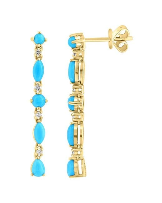 Effy Fine Jewelry White 14K 1.20 Ct. Tw. Diamond & Earrings