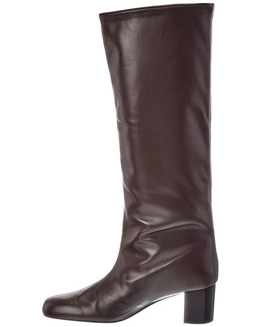 Totême Brown Leather Tall Boot