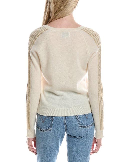 Maison Heritage White Colette Cashmere Sweater