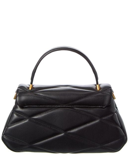 Kate Spade Black Grace Quilted Leather Top Handle Satchel