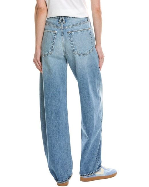 SLVRLAKE Denim Blue Ella Day Break Wide Leg Jean